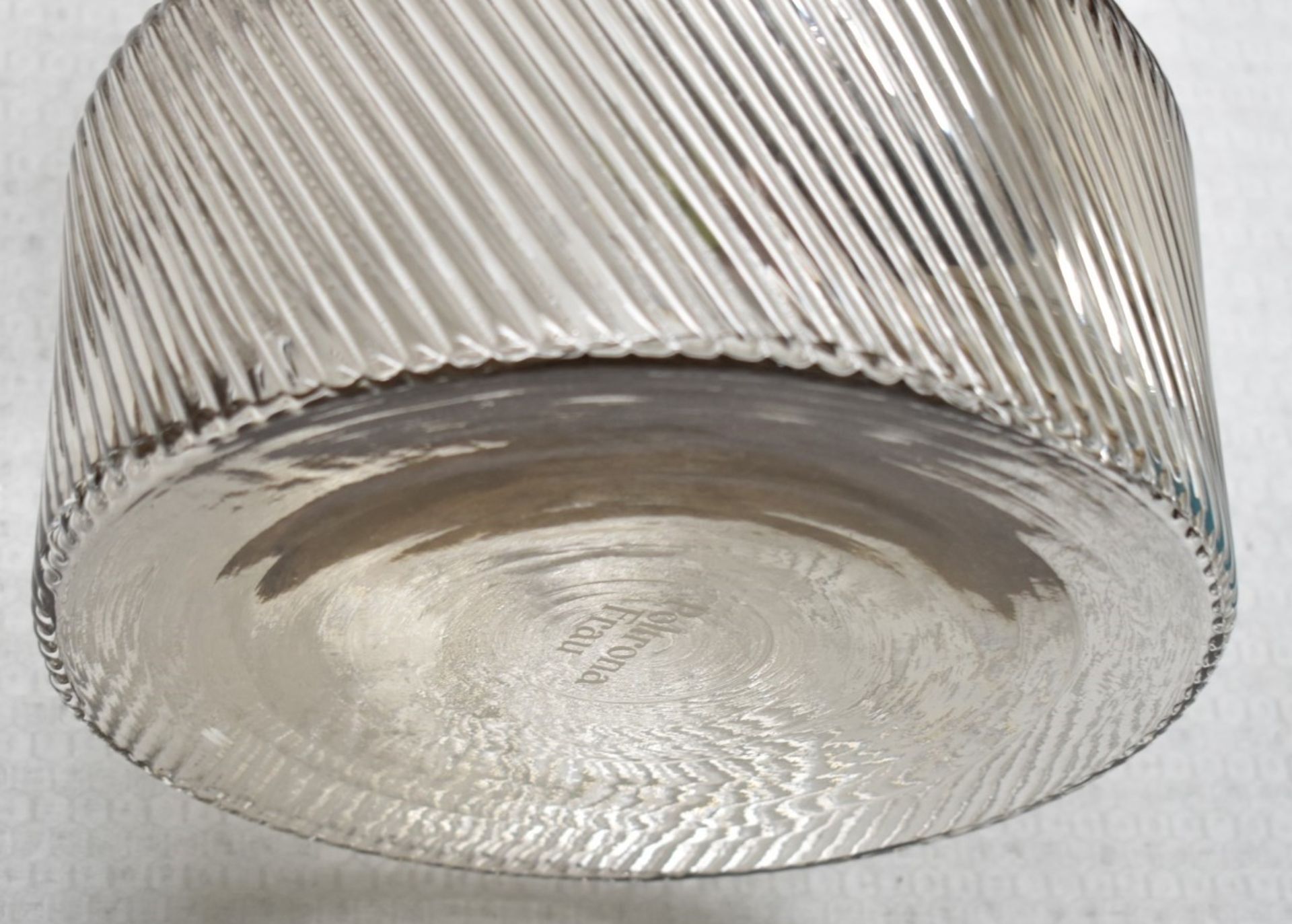 1 x POLTRONA FRAU 'Rips Grande' Large Designer Vase In Transparent-grey Artisan Glass  - RRP £780.00 - Image 5 of 8