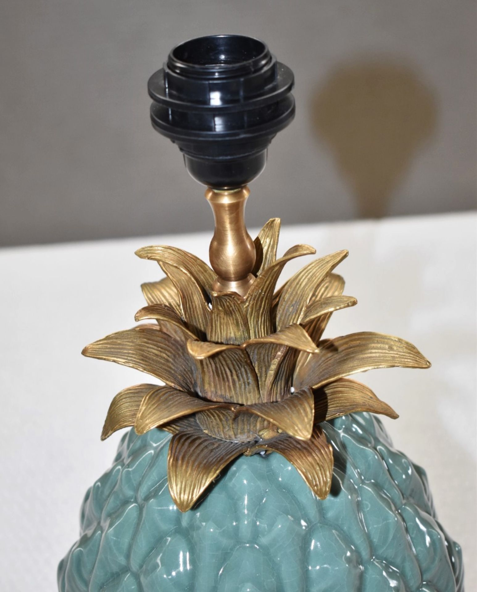 1 x HOUSE OF HACKNEY 'Ananas' Ceramic Pineapple Lamp Stand In Pale Green - Original RRP £545.00 - Image 4 of 8