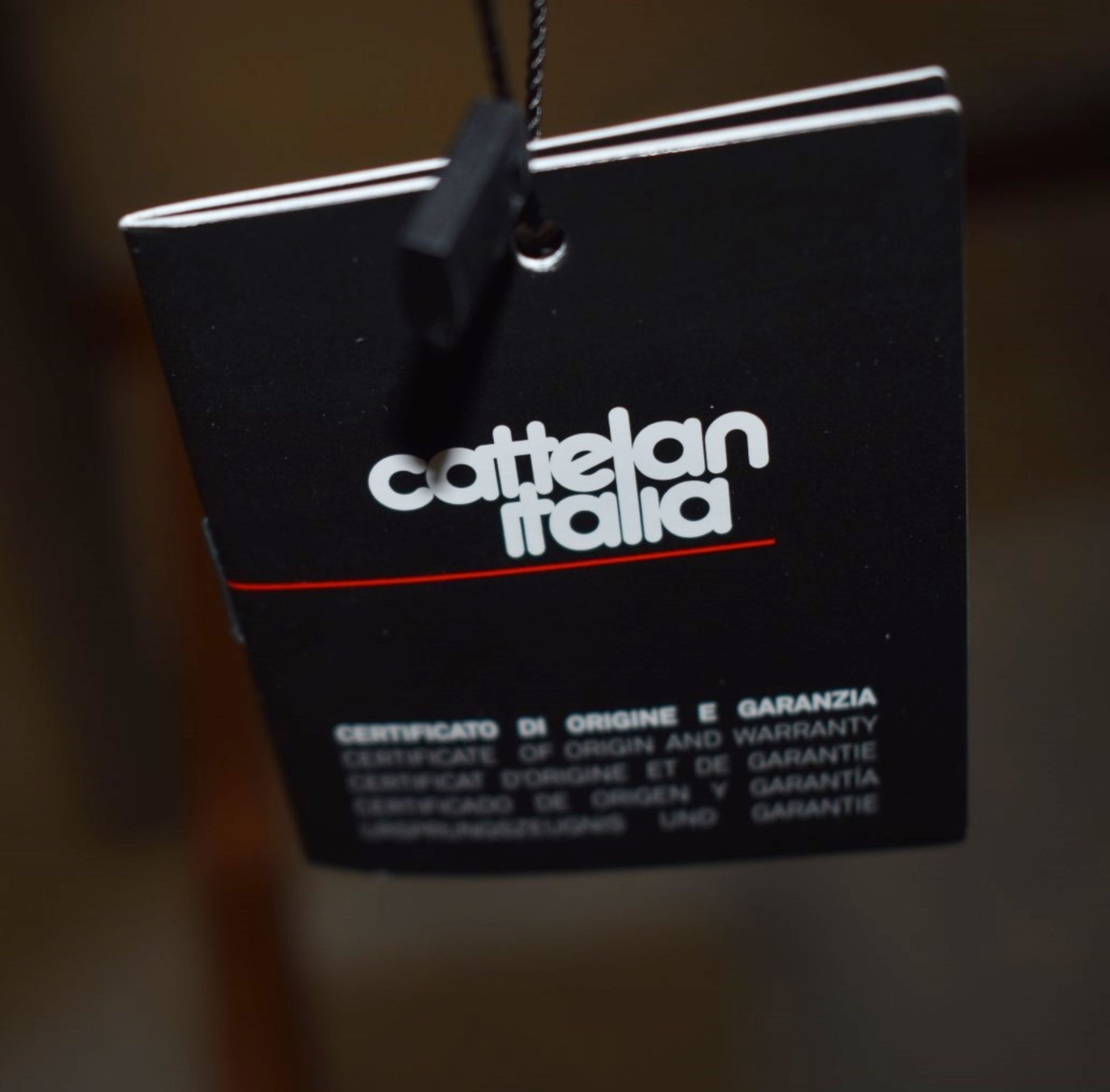 Pair Of CATTELAN ITALIA 'Arcadia' Faux Leather Upholstered Bar Stools, In Pale Cream - Original - Image 7 of 10