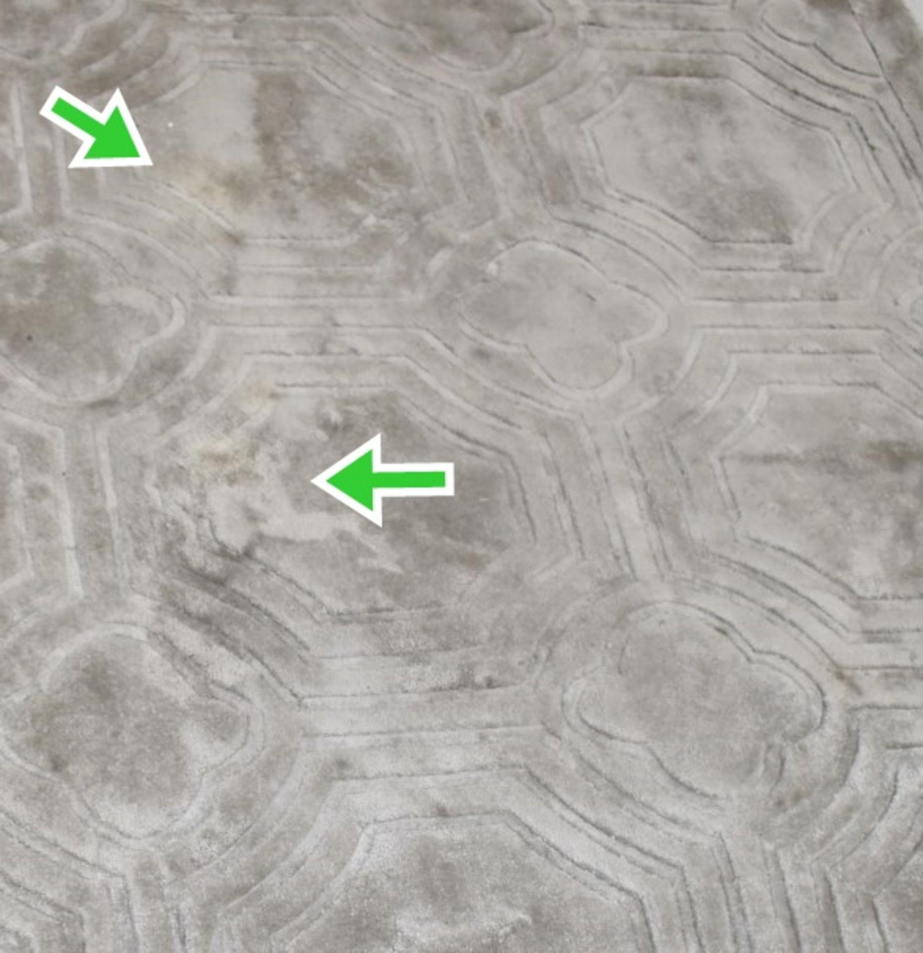1 x EICHHOLTZ 'Harris' Luxury Carpet Rug In Platinum Grey - Original RRP £4,865 *Read Full - Image 7 of 8