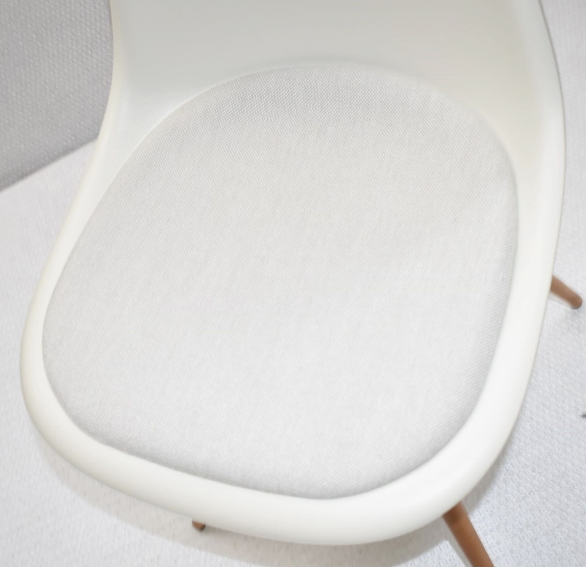 1 x VITRA Eames DSW Designer Plastic Chair With Upholstered Seat - Original RRP £660.00 - Image 4 of 8