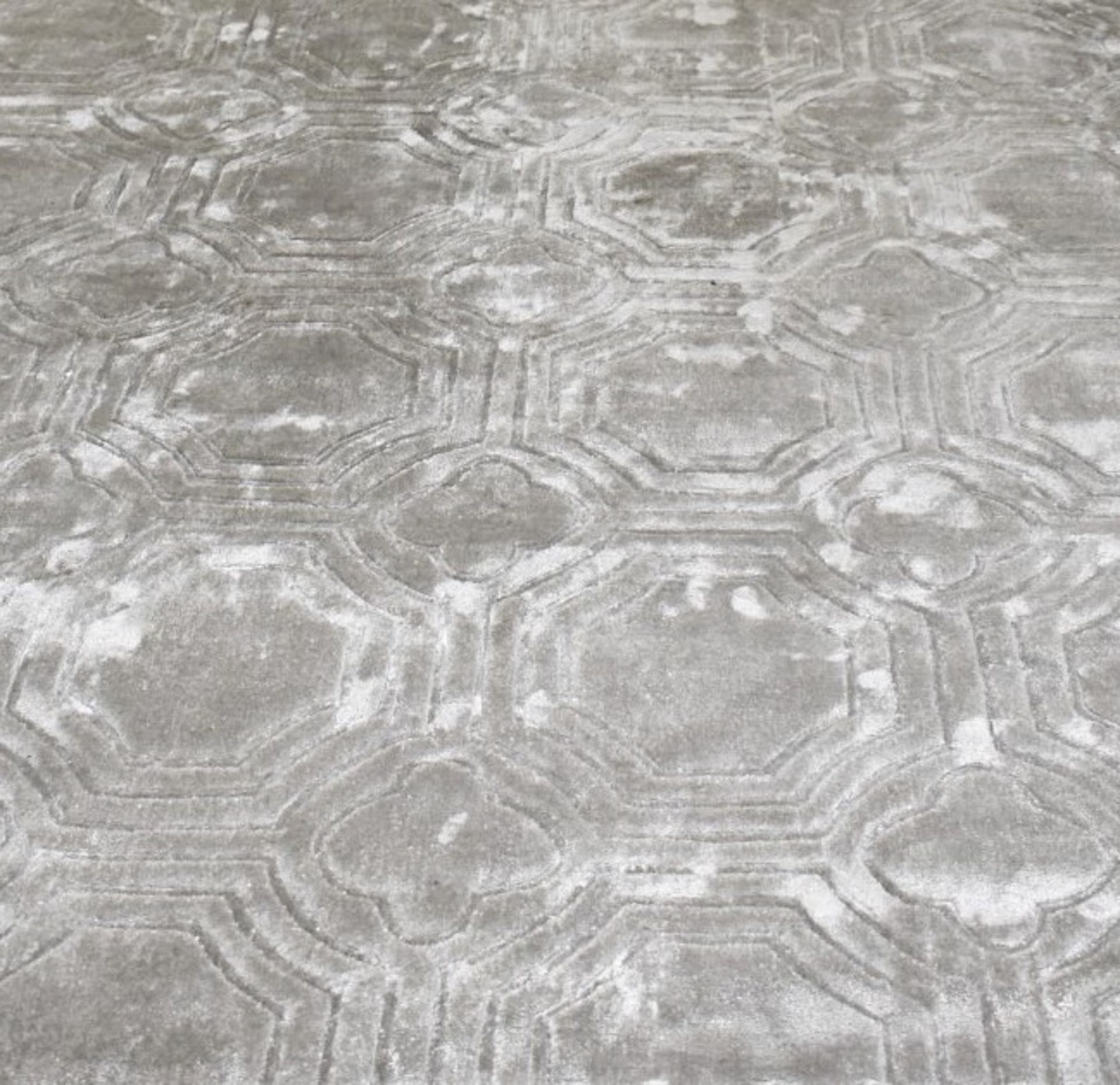 1 x EICHHOLTZ 'Harris' Luxury Carpet Rug In Platinum Grey - Original RRP £4,865 *Read Full - Image 8 of 8
