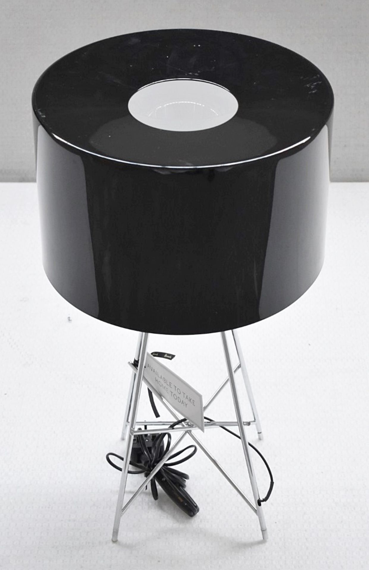 1 x FLOS 'Ray' Designer Table Lamp With Black Shade And Chrome Plated Steel Base - RRP £695.00 - Image 3 of 4