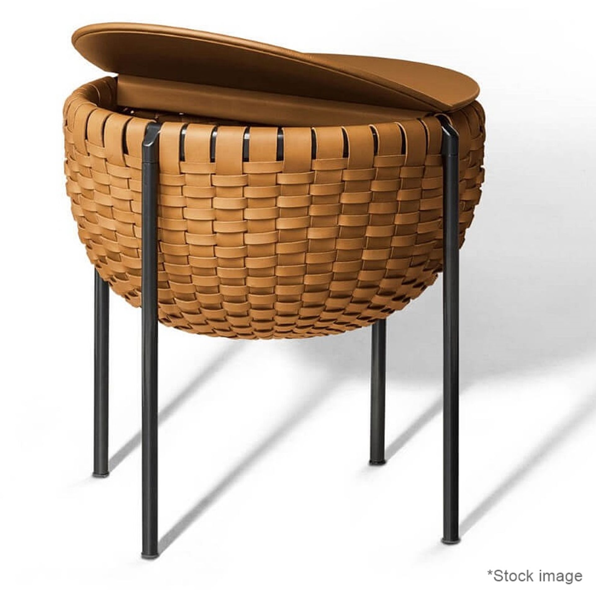 1 x POLTRONA FRAU 'Cestlavie' Hand-woven Leather Coffee Table - RRP £5,700 - Image 2 of 7