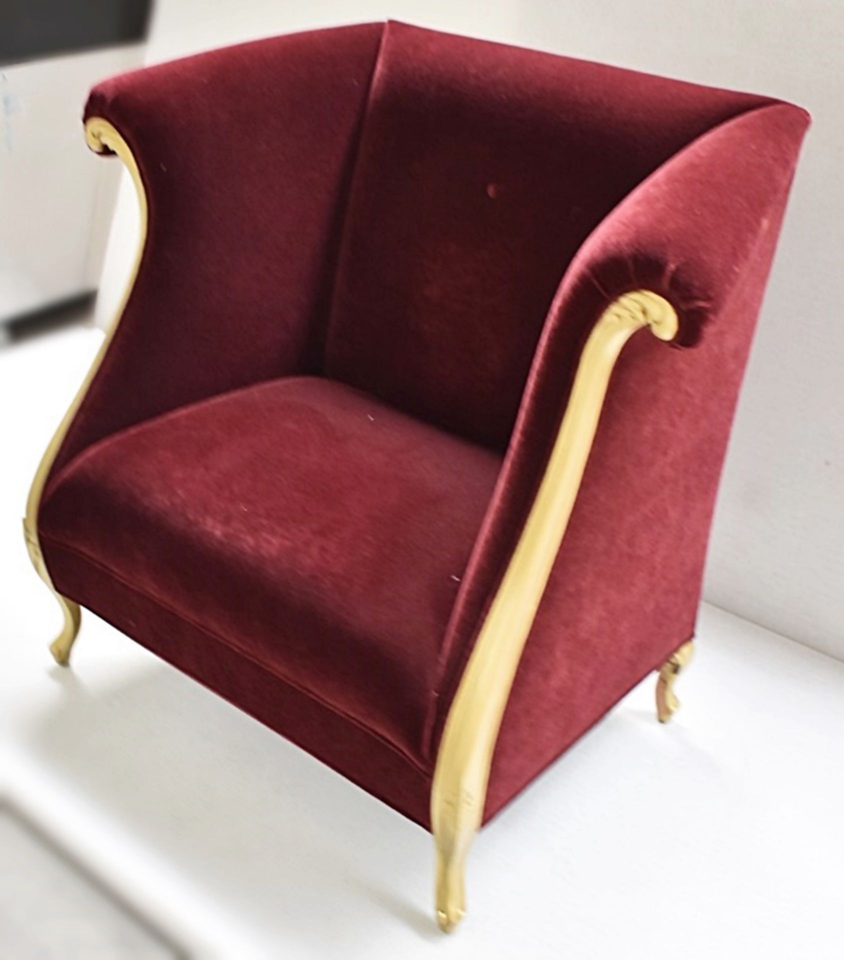 1 x CHRISTOPHER GUY Bespoke Opulent Velvet Upholstered Armchair - Taken From An Iconic Restaurant - Image 2 of 12