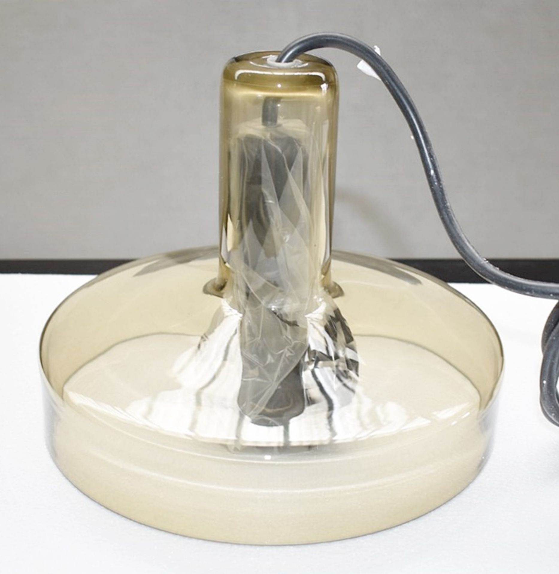 1 x ARTEMIDE Stablight 'C' Designer Suspension Lamp in a Brown Blown Glass - Original RRP £320.00 - Image 3 of 7