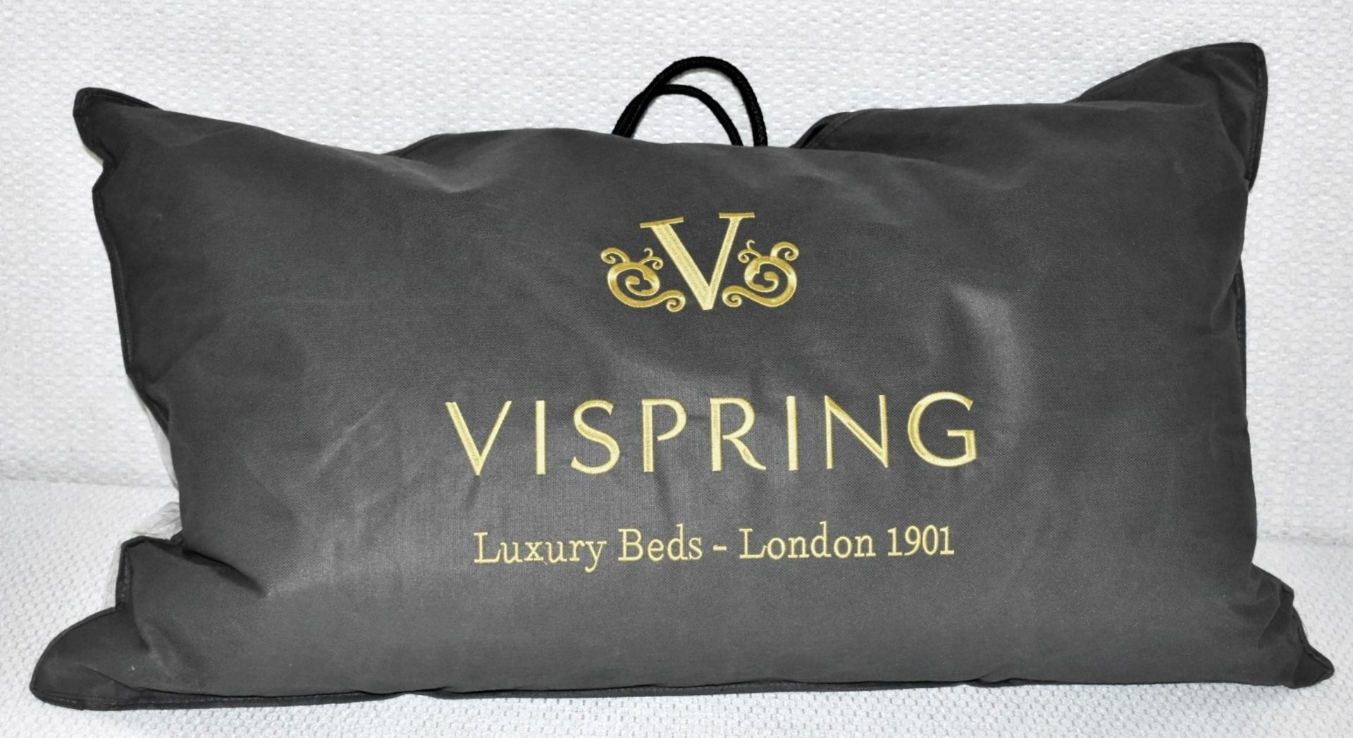 1 x VISPRING Luxury European Duck Feather & Down KINGSIZE Pillow, 90x50cm - Sealed Stock - Image 3 of 4