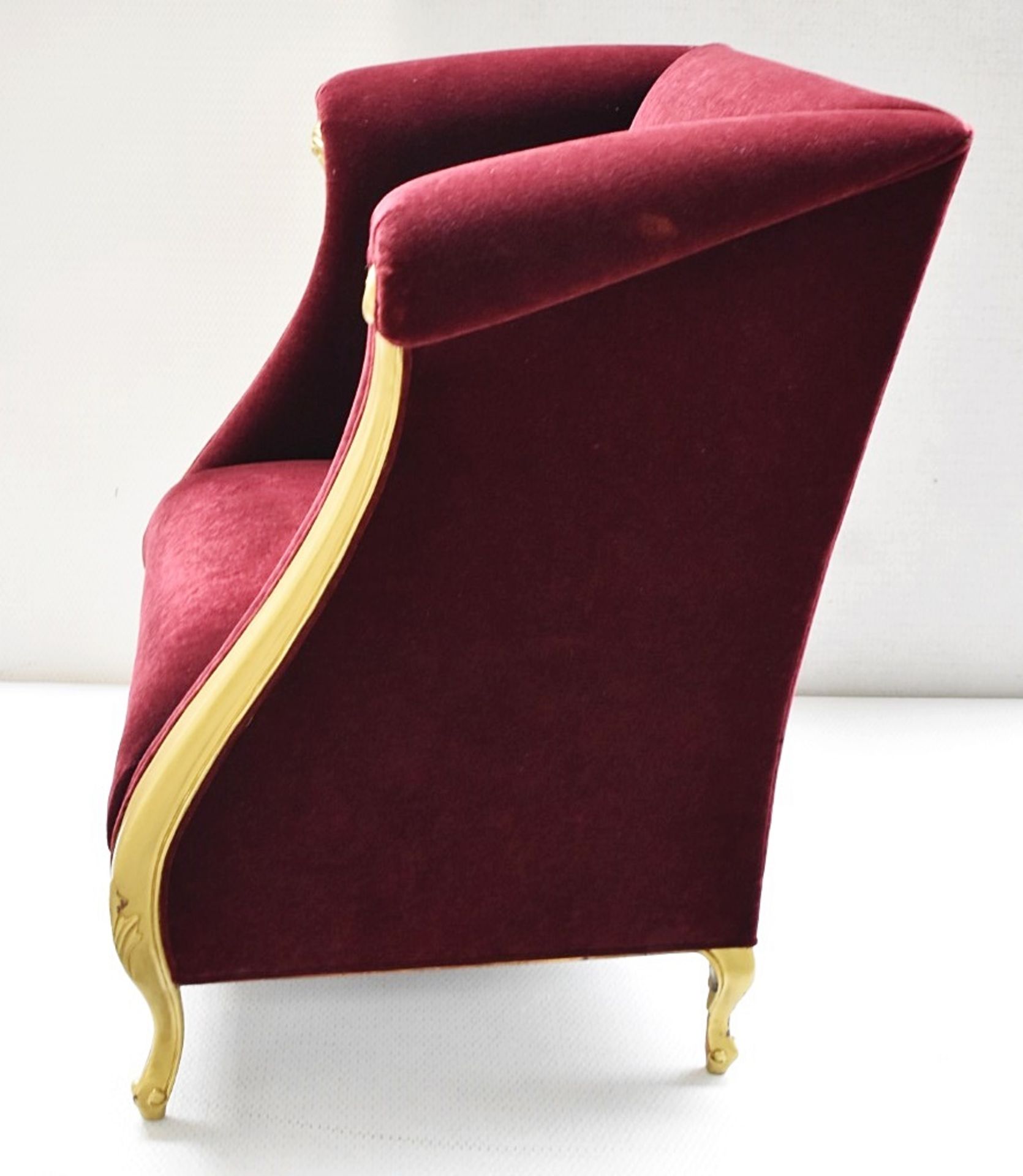 1 x CHRISTOPHER GUY Bespoke Opulent Velvet Upholstered Armchair - Taken From An Iconic Restaurant - Image 5 of 12