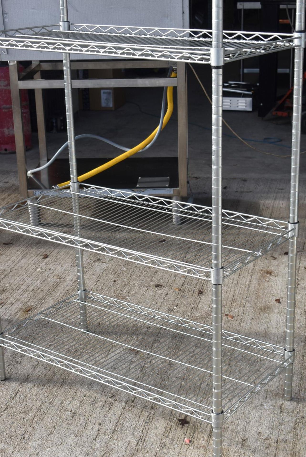 1 x Commercial Wire Storage Shelf Unit - Size: H184 x W90 x D45 cms - Image 2 of 4