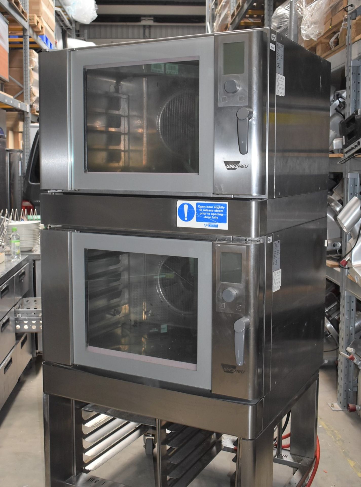 1 x Wiesheu B4-E2 Duo Commercial Convection Oven With Stainless Steel Exterior - Image 2 of 12