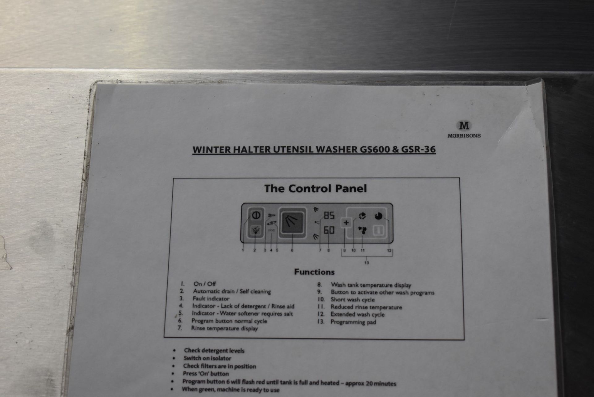 1 x Winterhalter GS640 Utensil Dishwasher - Image 8 of 8