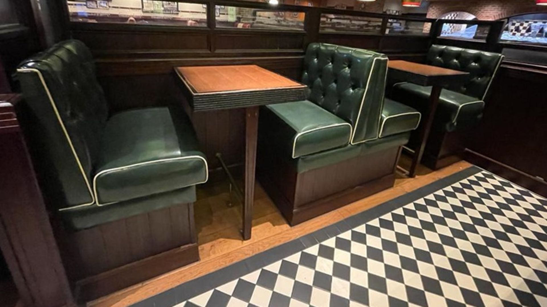 Selection of Single Seating Benches and Dining Tables to Seat Upto 6 Persons - Retro 1950's American - Image 2 of 2