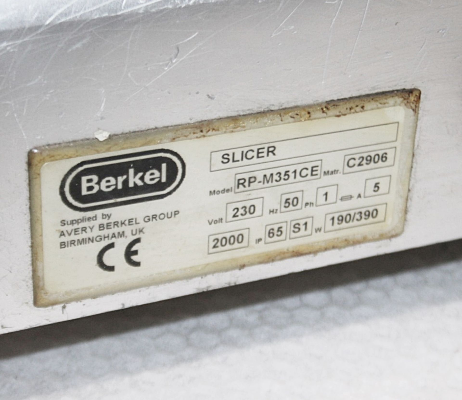 1 x Avery Berkel Commercial Meat Slicer (RP-M351CE) - Image 8 of 9