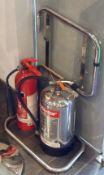 6 x Assorted Fire Extinguishers (2 x water, 4 x Carbon Dioxide)