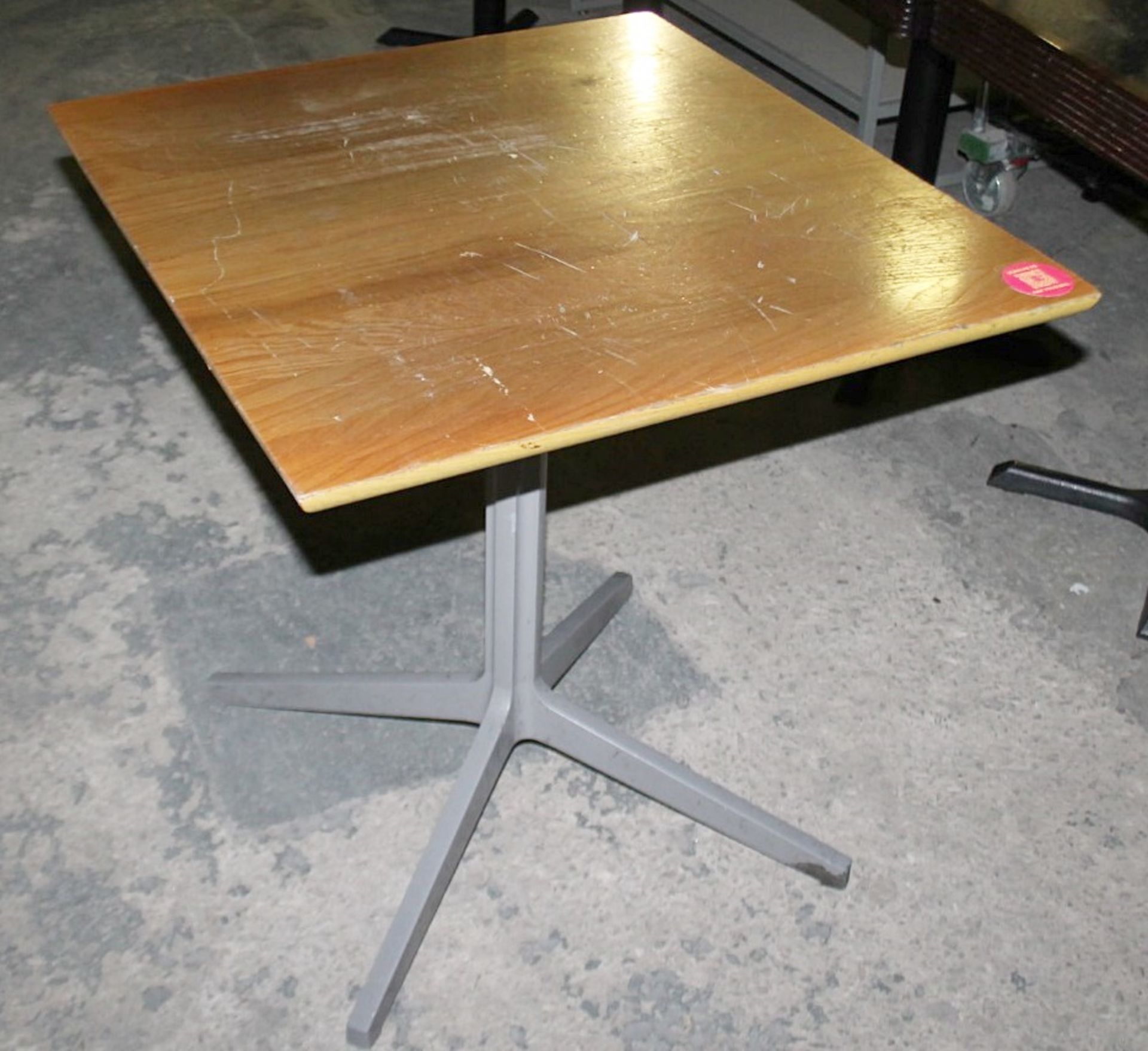 1 x Rustic Square Restaurant Table - Dimensions: H75 x W74 x D70cm - Ref: GEN710