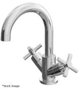 1 x Cassellie 'Dune' Mono Basin Mixer With A Chrome Finish - Ref: DUN001 - New & Boxed Stock -