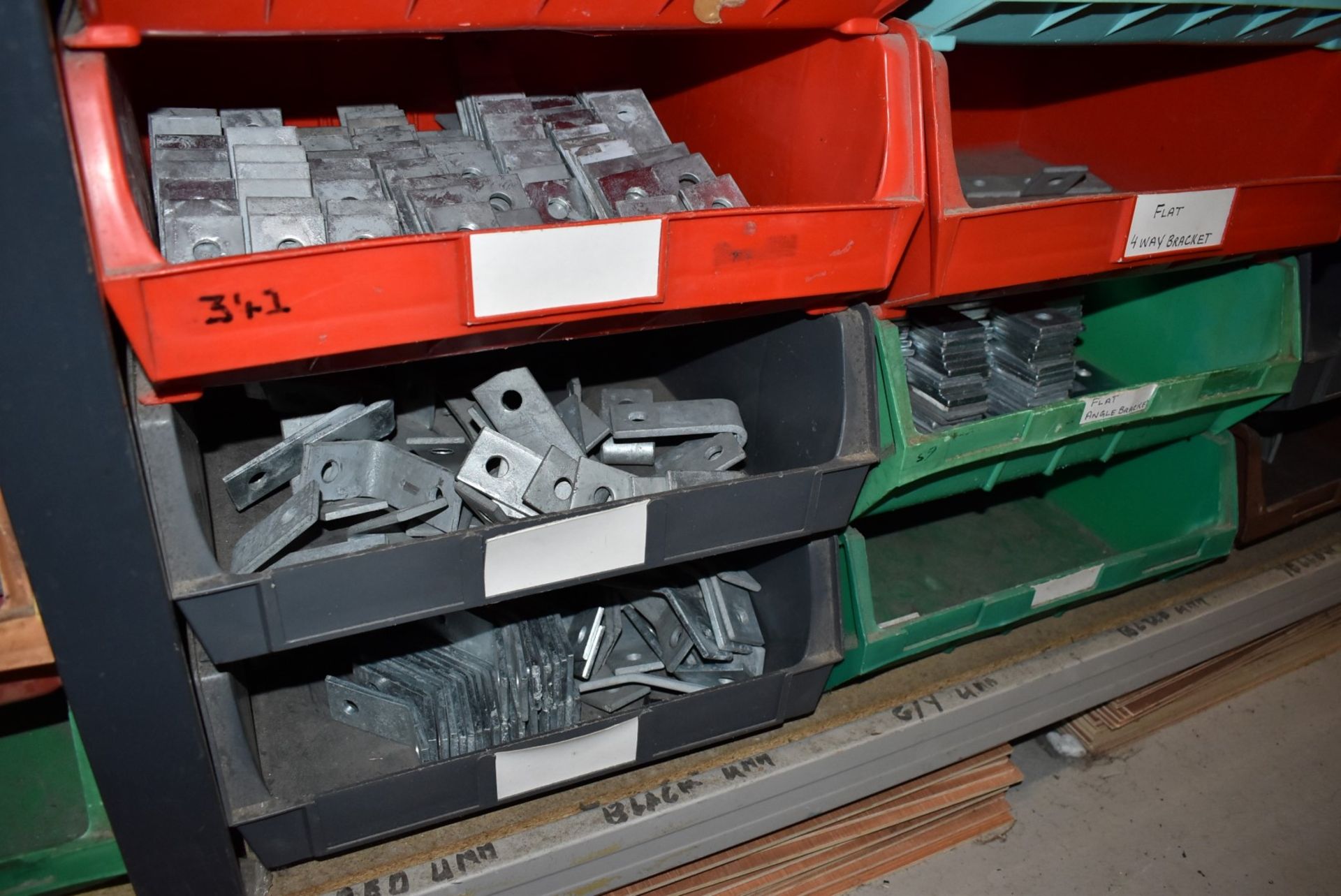 20 x Large Linbins With Contents - Various Bolts, Zebs, Hex Nuts, T Brackets, Angle Brackets & More! - Image 8 of 16