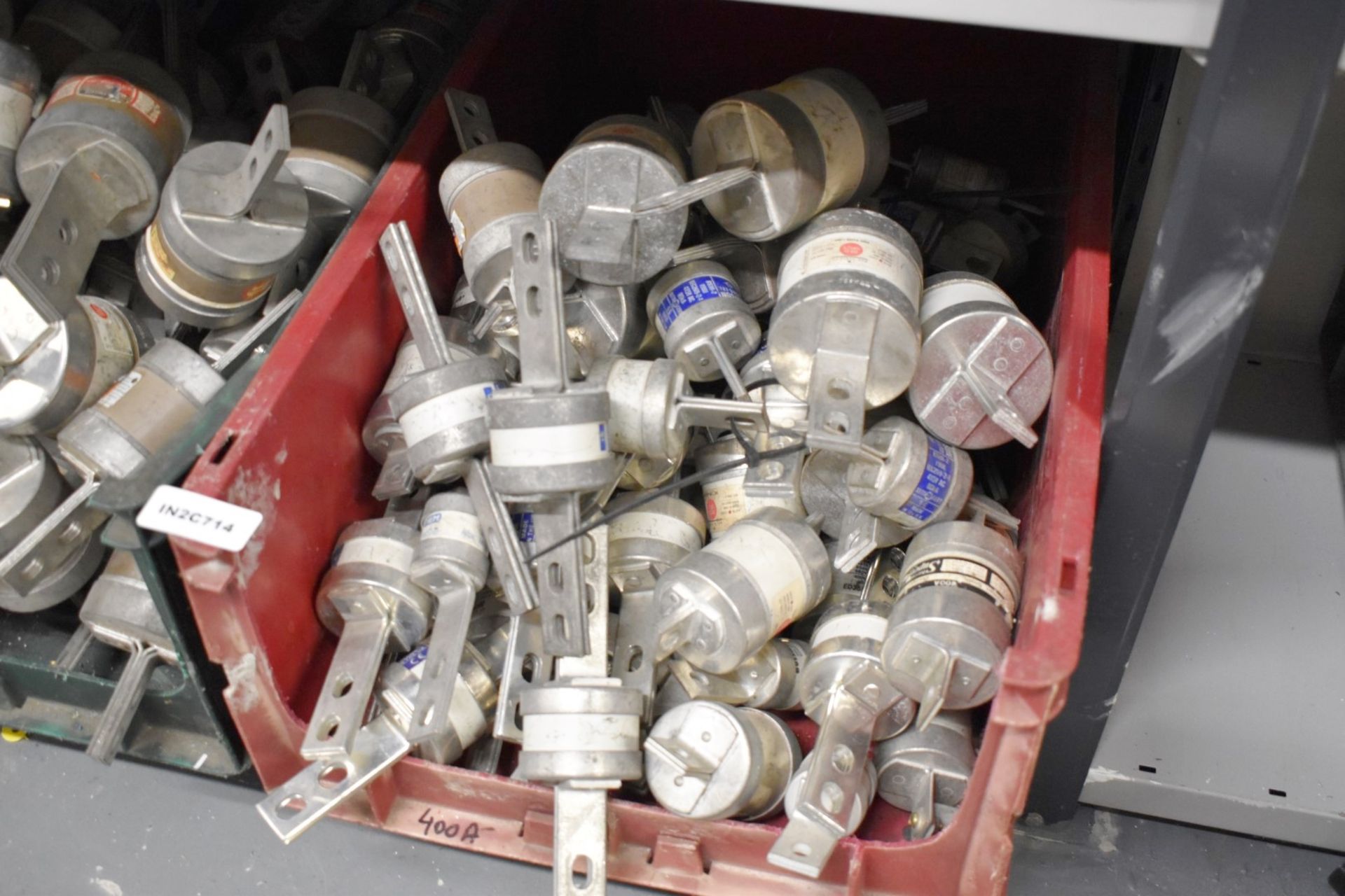 2 x Storage Containers With Contents - Includes Large Quantity of Industrial Fuses - Image 3 of 13