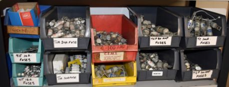 11 x Linbins With Contents - Includes Large Quantity of Industrial Fuses