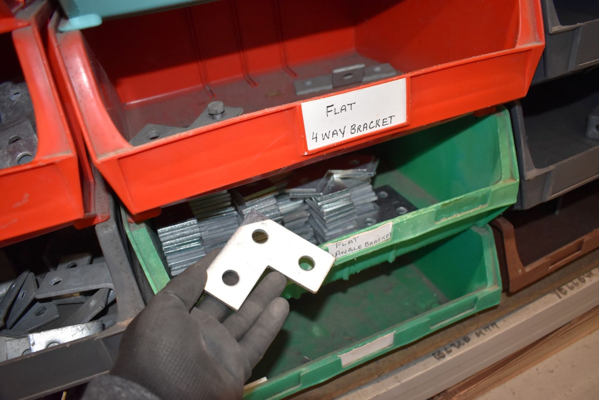 20 x Large Linbins With Contents - Various Bolts, Zebs, Hex Nuts, T Brackets, Angle Brackets & More! - Image 13 of 16