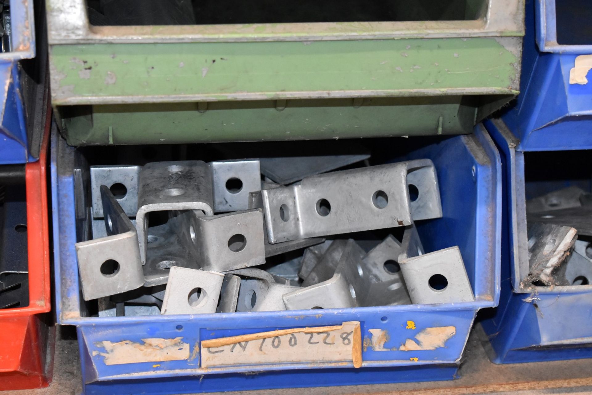 23 x Large Linbins With Contents - Includes Various Metal Conduit Fittings and Brackets - Image 11 of 25