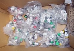 Approx 250 x Large Schneider Electric Indicator Lamps - Unused Stock - Various Types / Colours