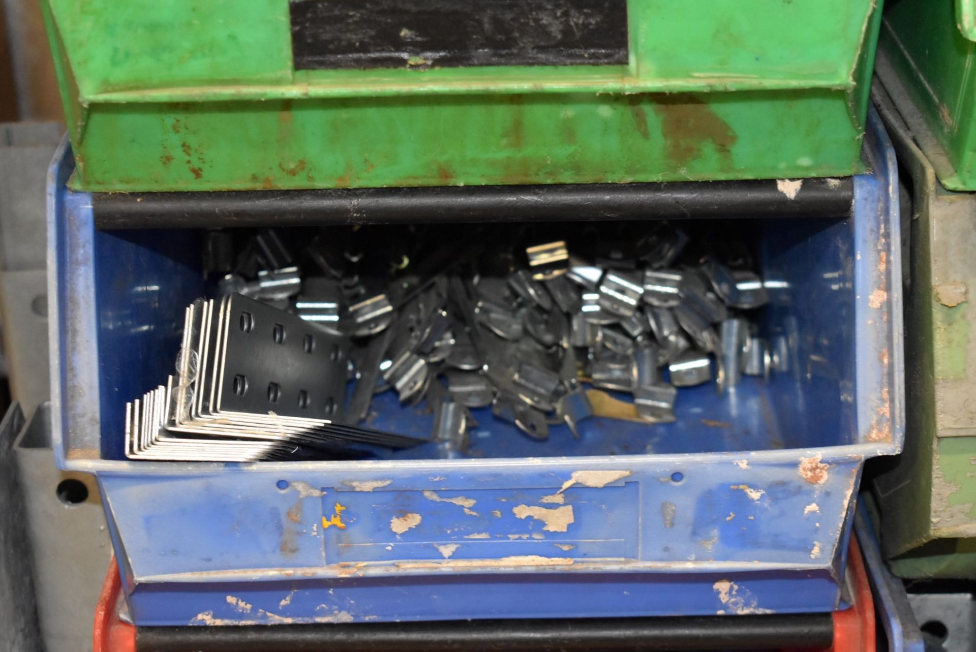 23 x Large Linbins With Contents - Includes Various Metal Conduit Fittings and Brackets - Image 9 of 25