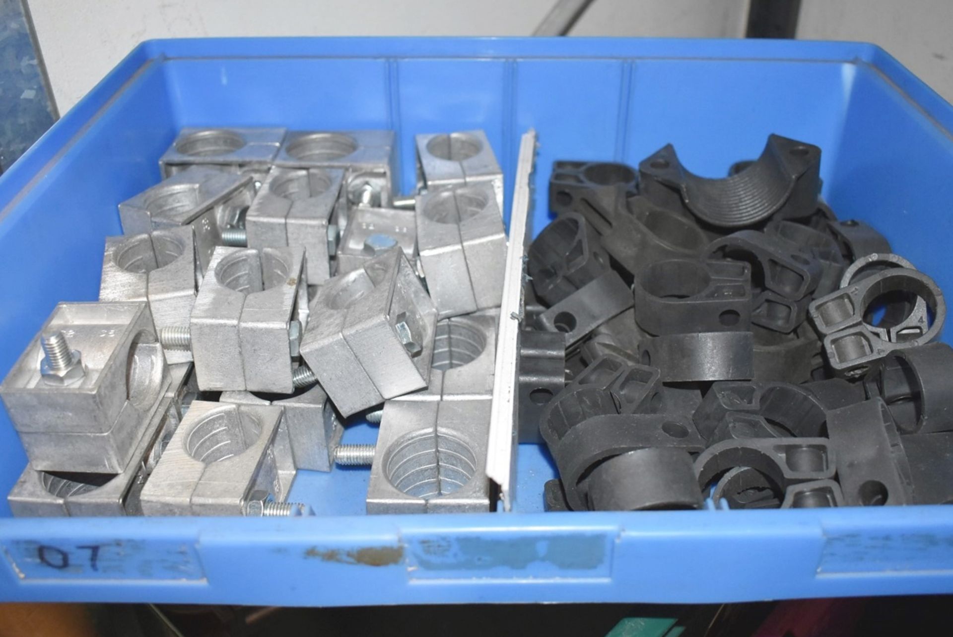 9 x Storage Containers Containing a Variety of Cable and Pipe Cleats - Unused Stock! - Image 8 of 11