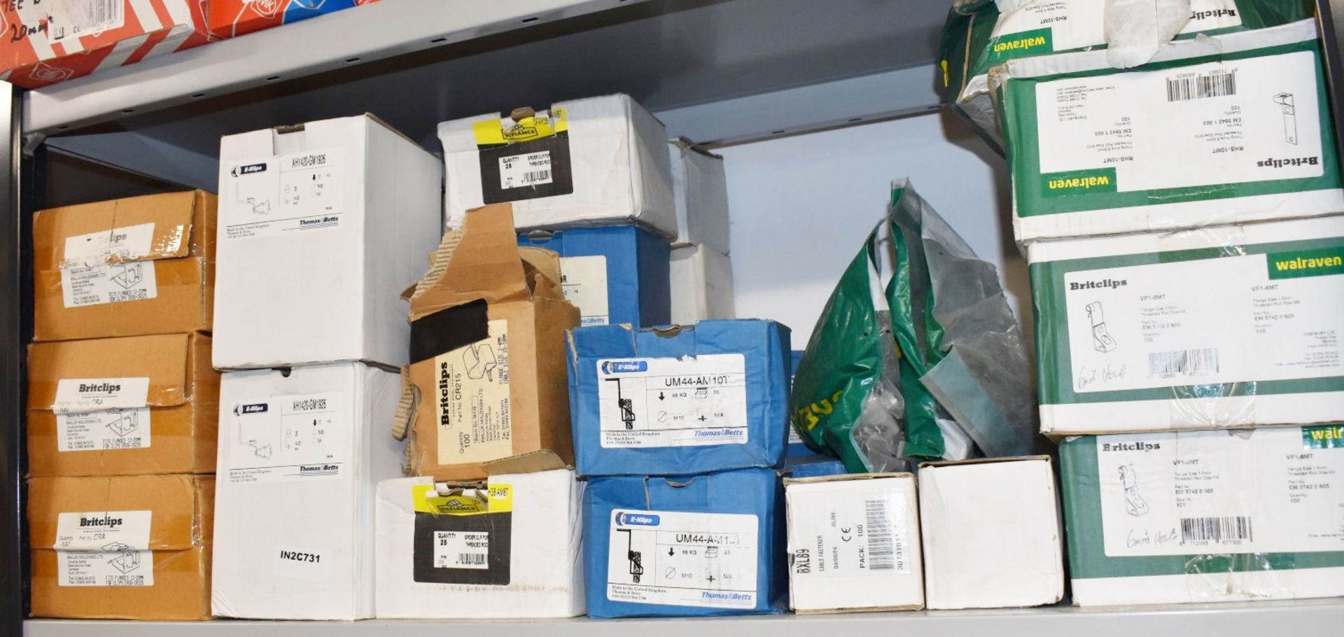 28 x Linbins With Contents & Approx 30 Boxes of Stock - Britclips, Rod Clips, Conduit Clips & More - Image 15 of 19