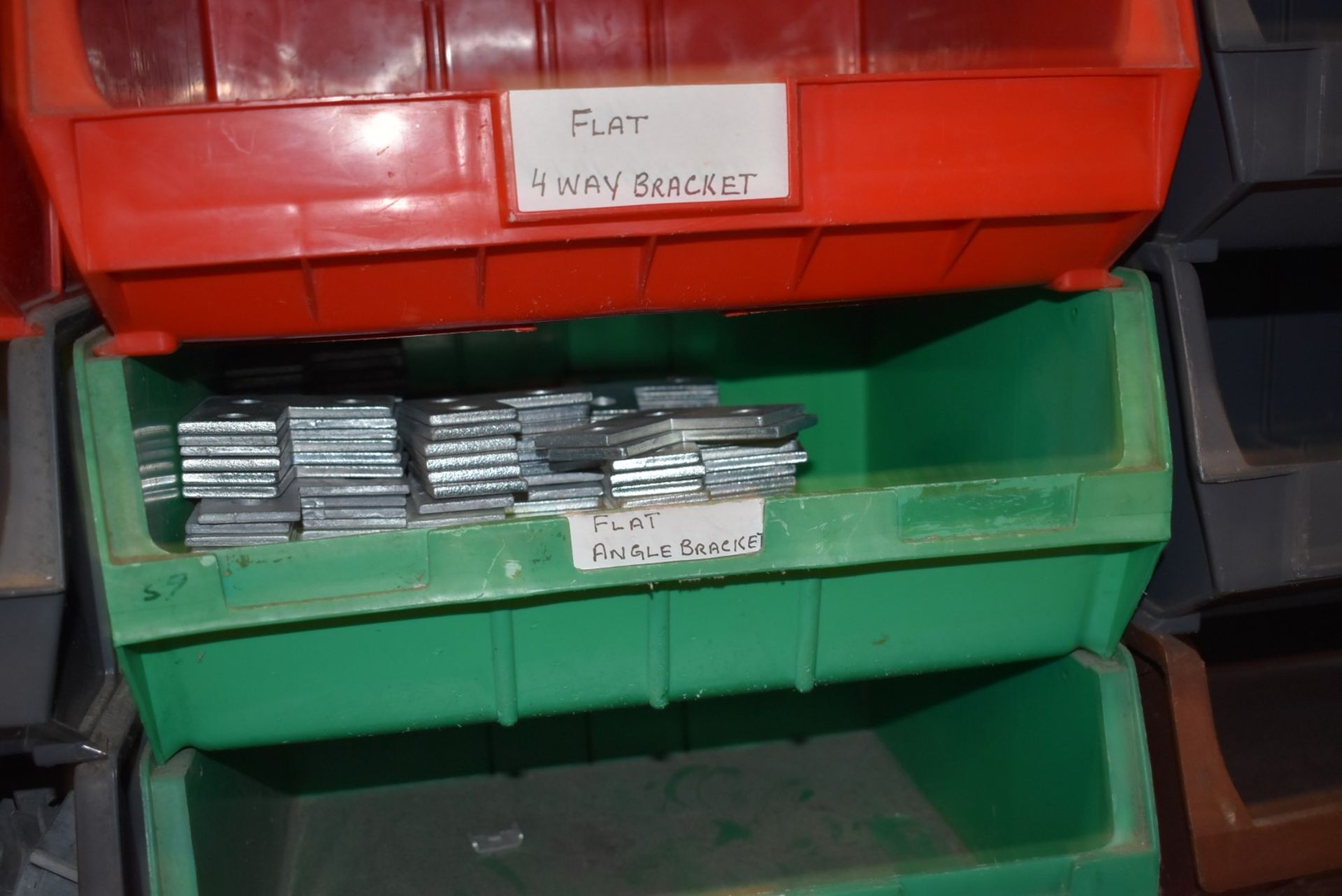 20 x Large Linbins With Contents - Various Bolts, Zebs, Hex Nuts, T Brackets, Angle Brackets & More! - Image 14 of 16