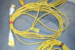 6 x Site Transformer Extension Cables - 110v to 110v