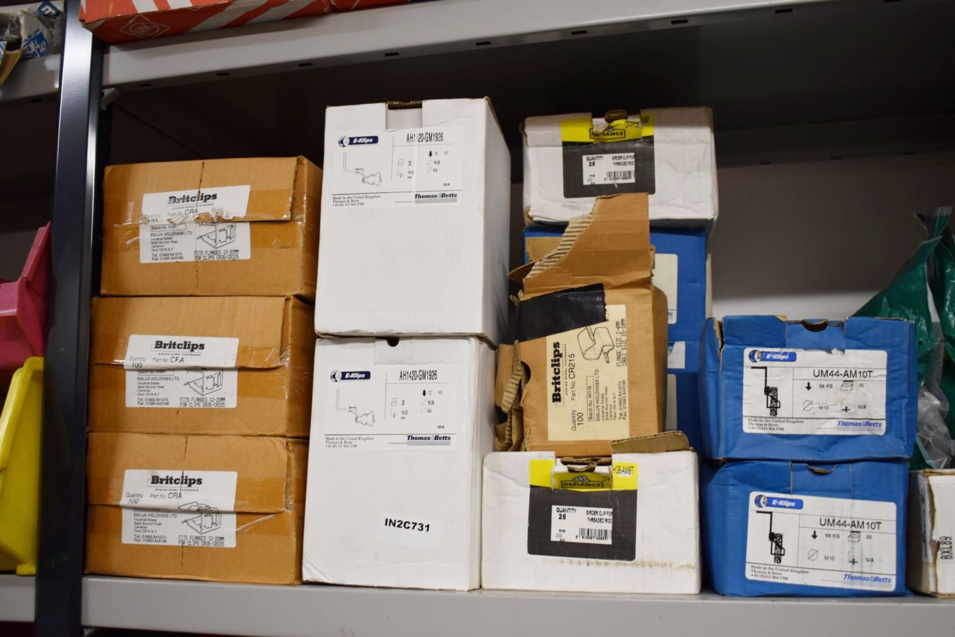 28 x Linbins With Contents & Approx 30 Boxes of Stock - Britclips, Rod Clips, Conduit Clips & More - Image 10 of 19