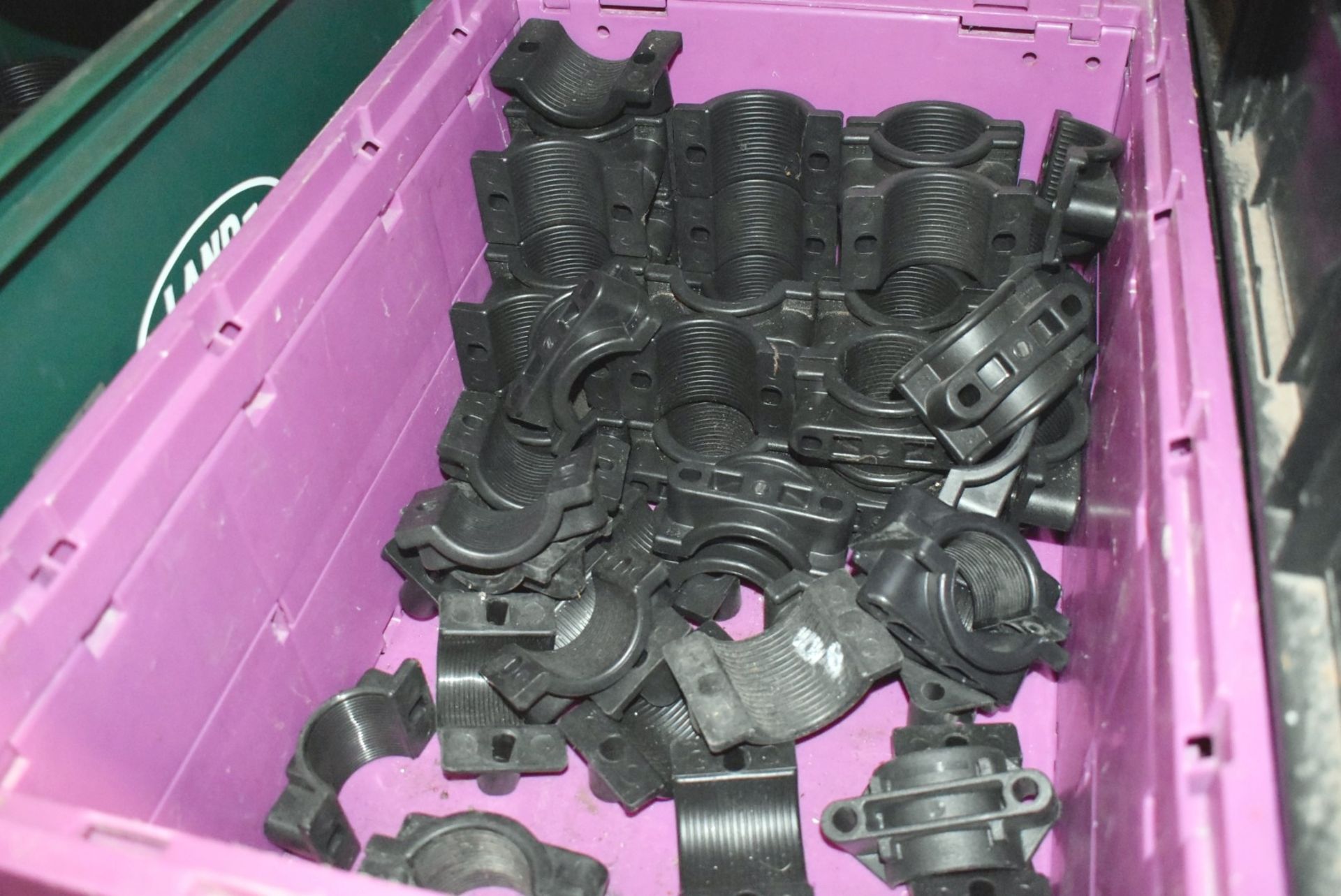 9 x Storage Containers Containing a Variety of Cable and Pipe Cleats - Unused Stock! - Image 11 of 11