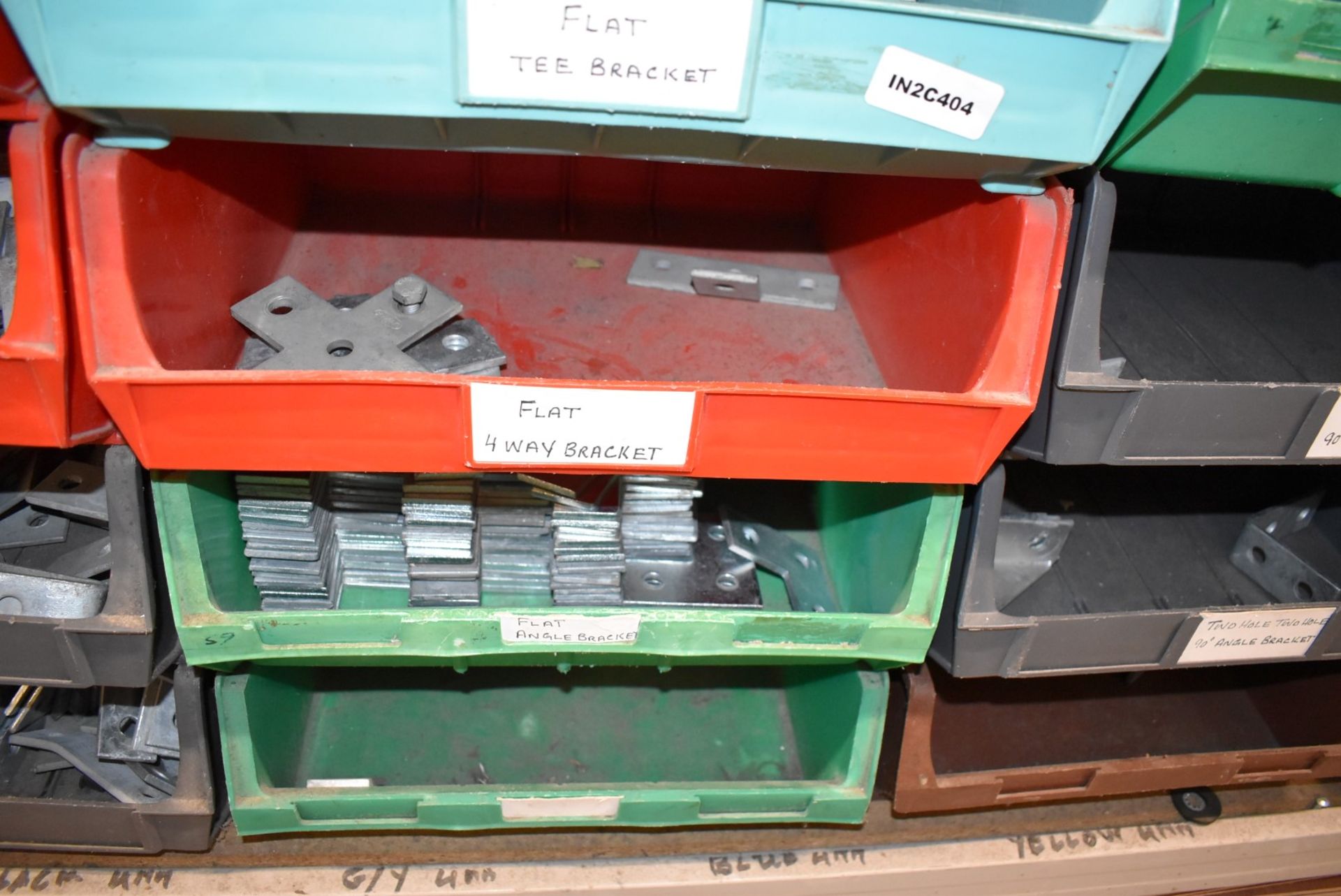 20 x Large Linbins With Contents - Various Bolts, Zebs, Hex Nuts, T Brackets, Angle Brackets & More! - Image 12 of 16