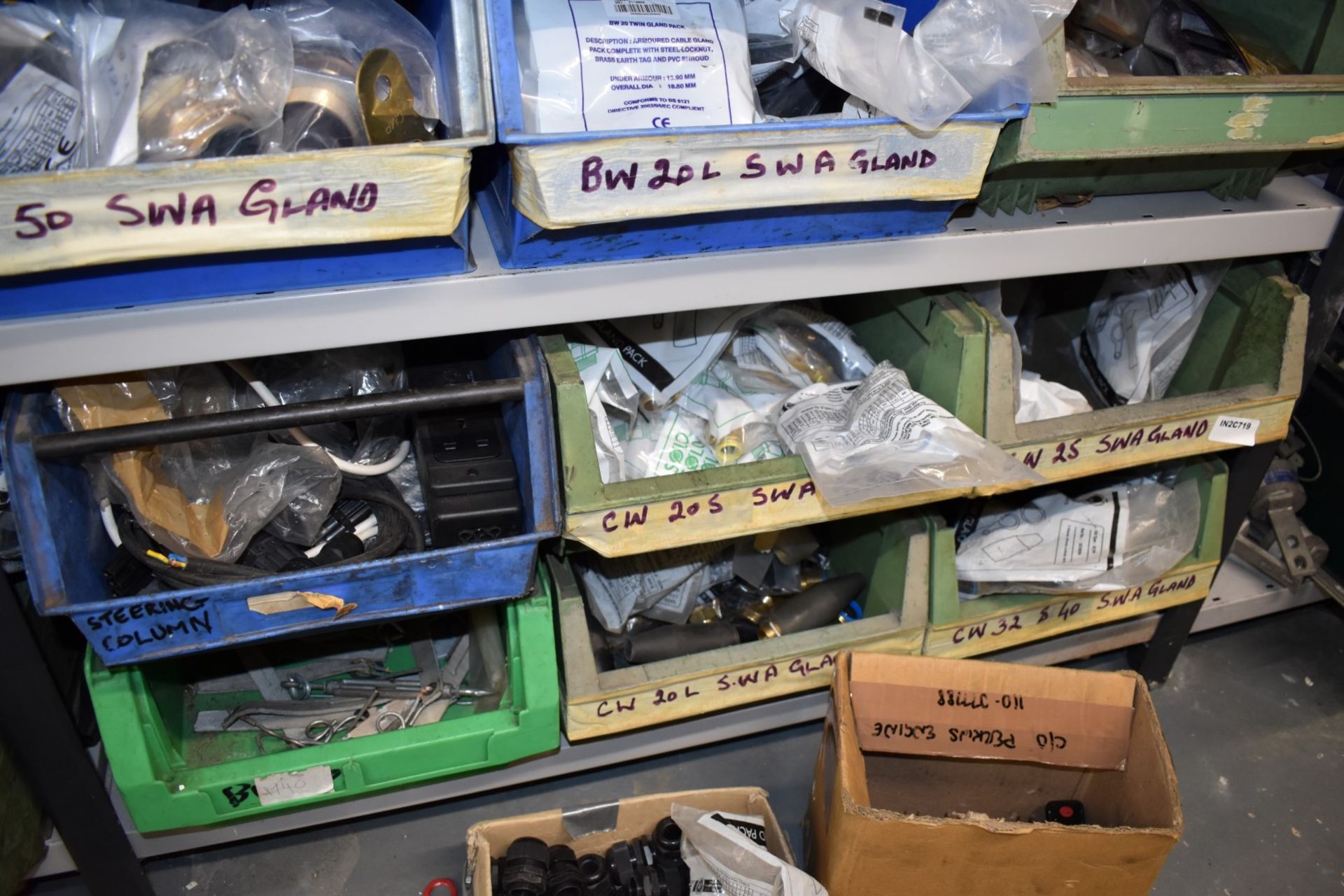 28 x Linbins With Contents, Boxed Stock, SWA Gland Packs, Brass Couplers, Spare Gland Parts & More - Image 24 of 24