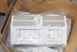 1 x Marco Trunking 1&2 Gang Back to Back Bench Unit Aluminium - New Stock - RRP £344