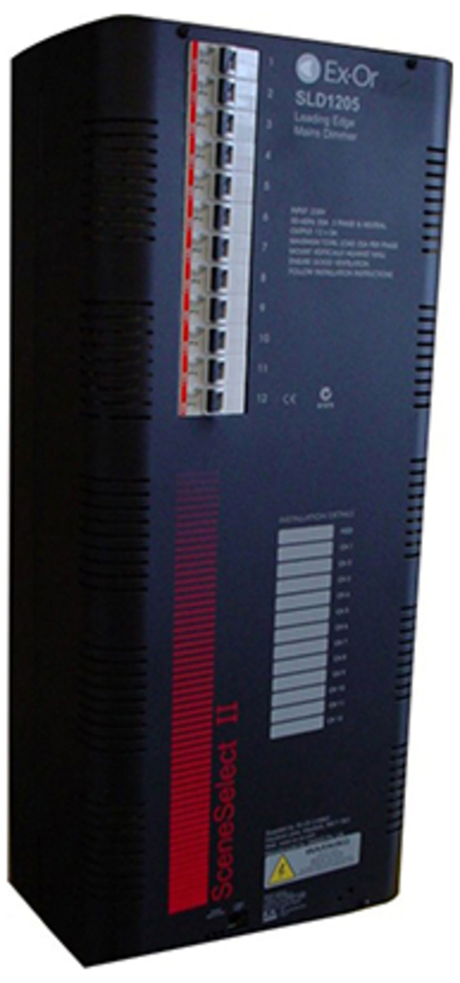 1 x Exor SLD1205 Mains Dimmer With 12 Channels 12x5A - Scene Setting and Dimmer System - RRP £3,600
