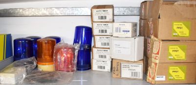 1 x Assorted Job Lot - Includes Beacon Lights, Xpelair Timers & Sensors, Hubbell Wiring Pedestals