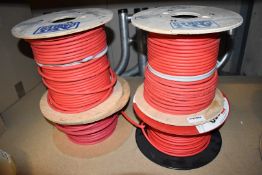 4 x Reels of Part Used Fire Alarm Cable