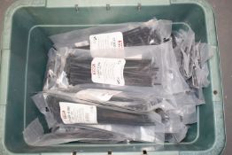 35 x Unused Packs of Large Cable Ties With Plastic Storage Tub