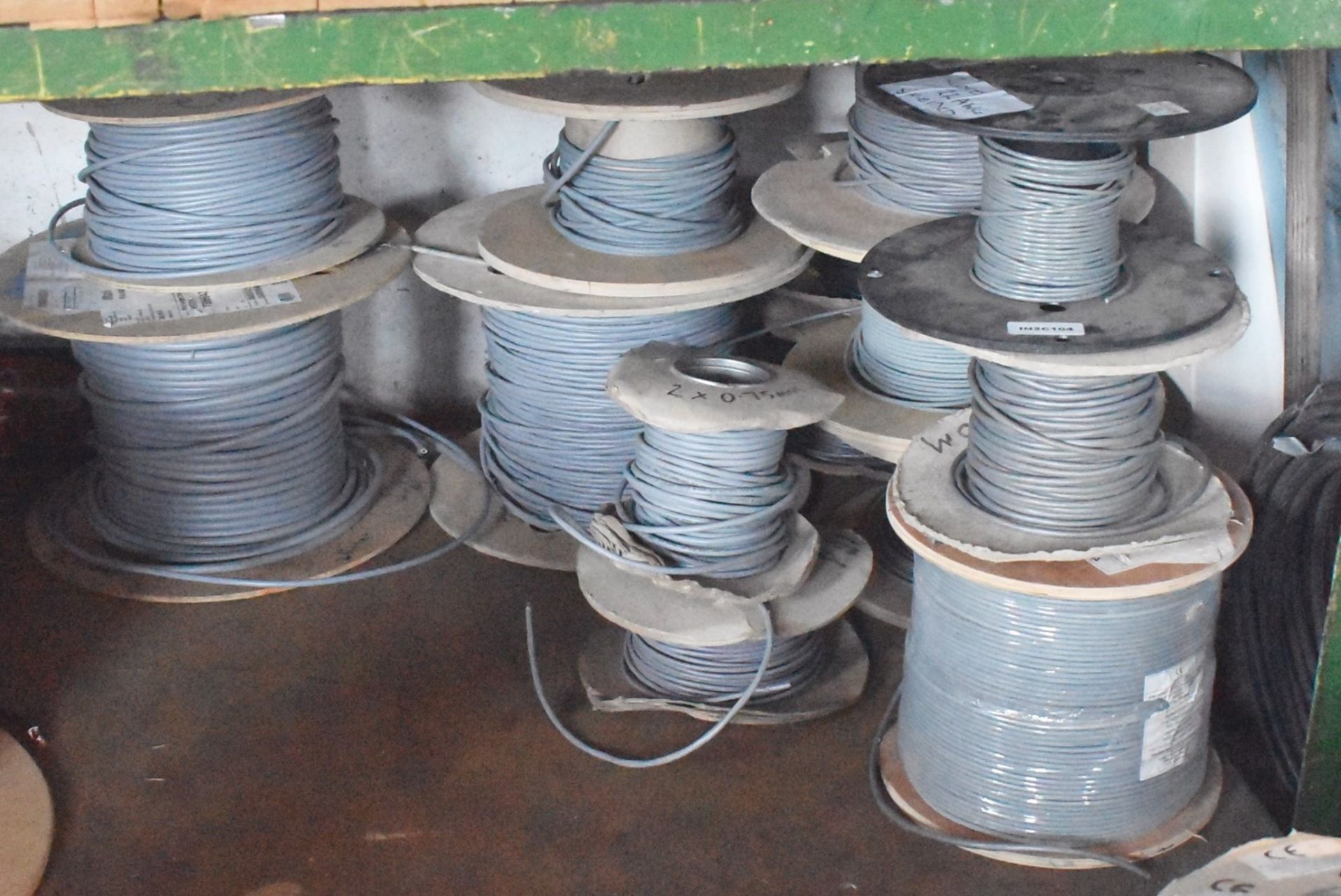 13 x Reels of Grey Electrical Cable - Includes New Reels and Part Used Reels of 100m and 500m Cable - Image 3 of 9