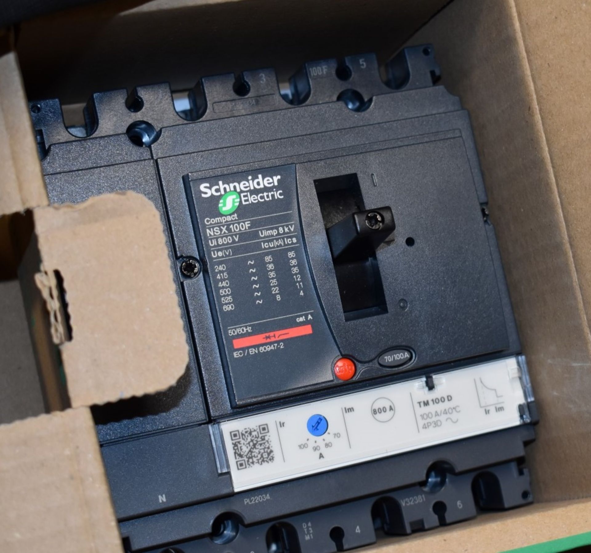 1 x Schneider NSX Range Circuit Breaker - MCCB 4P 100A, Breaking Capacity 85 kA - New - RRP £564 - Image 4 of 4