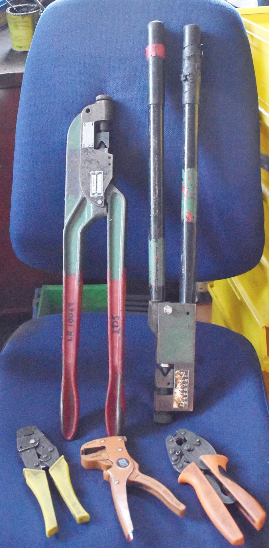 5 x Crimping Hand Tools & Wire Strippers - Burndy MY29B11, Weidmuller PZ4 & PZ3, RS 613044 & More