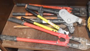5 x Handtools Including Cable Croppers, Cable Cutters, Gripple Torq Tool and More