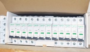 Approx 130 x Schneider Electric MCB Breakers - Various Types Included - iC60N, iC60H, C60N and More