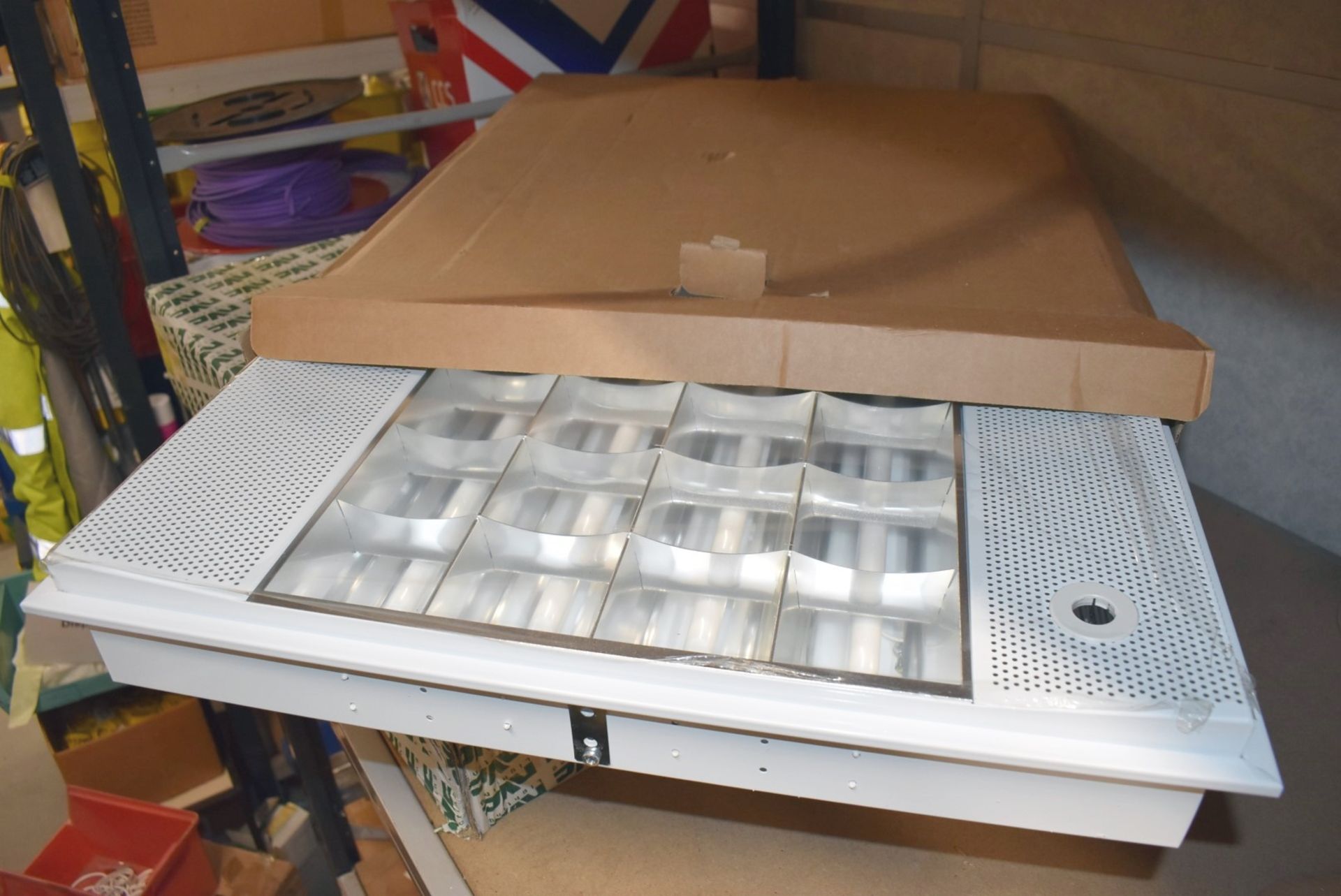 3 x Ceiling Reflective Light Panels - Unused Boxed Stock - Ref: C466 MR1S - CL816 - Location: Birmi