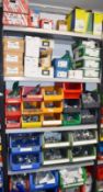 28 x Linbins With Contents & Approx 30 Boxes of Stock - Britclips, Rod Clips, Conduit Clips & More