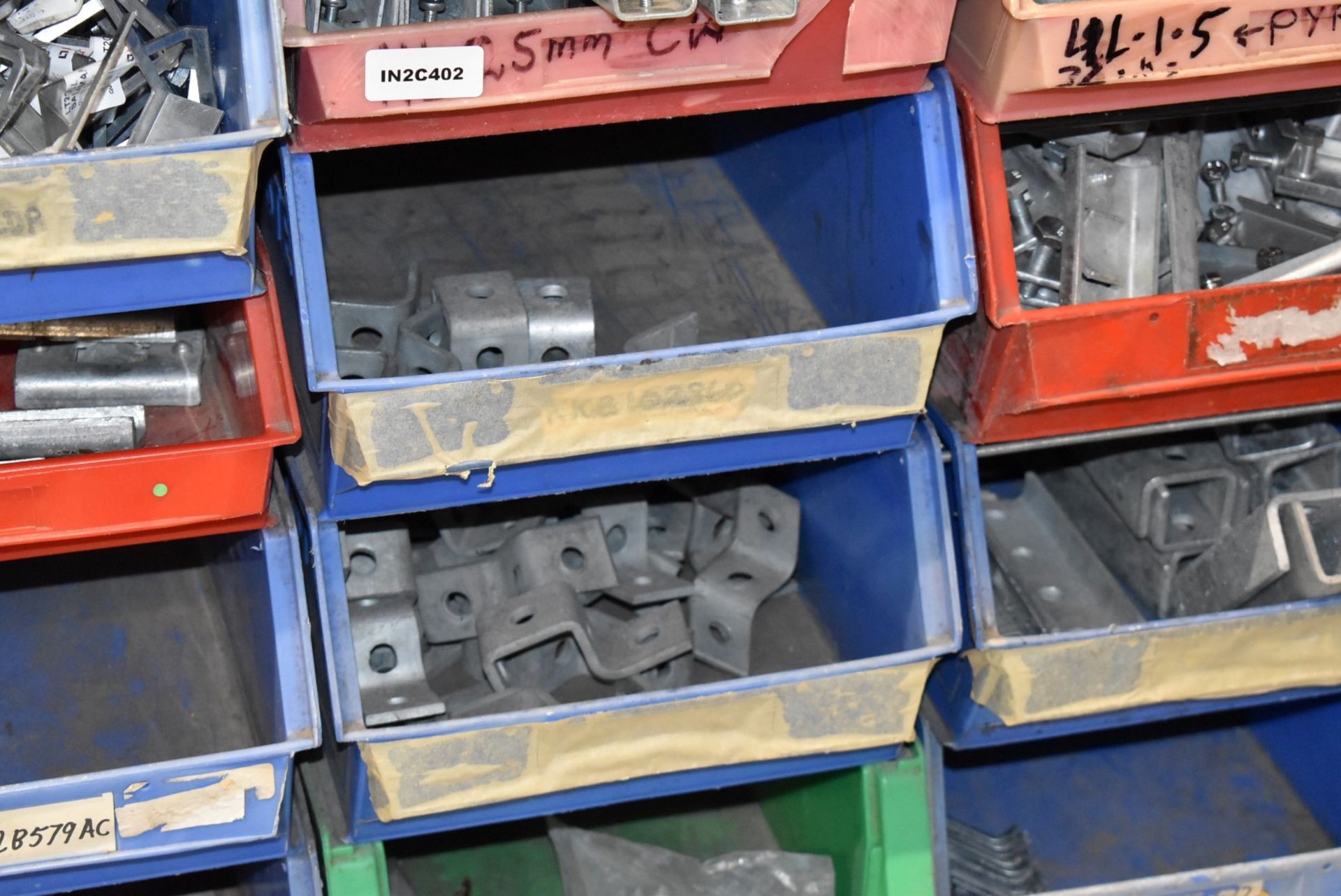23 x Large Linbins With Contents - Includes Various Metal Conduit Fittings and Brackets - Image 17 of 25
