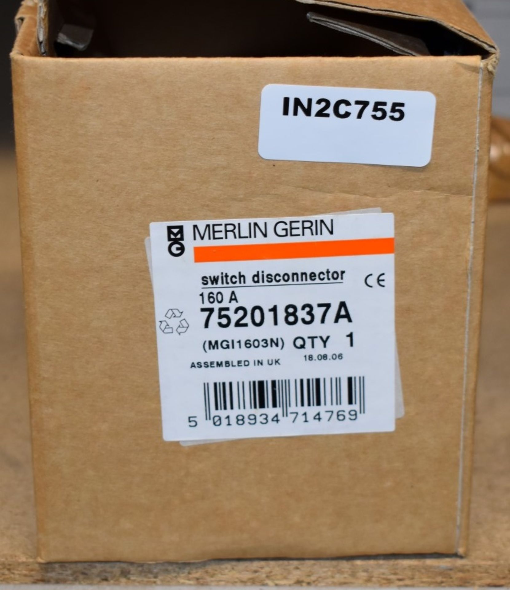 1 x Merlin Gerin Switch Disconnector 160A - Product Code: MGI1603N / 75201837A - Boxed Stock - Image 2 of 3