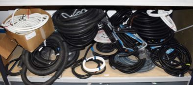 1 x Assorted Collection of Flexible Conduit and Cable Protectors - Contents of Large Shelf